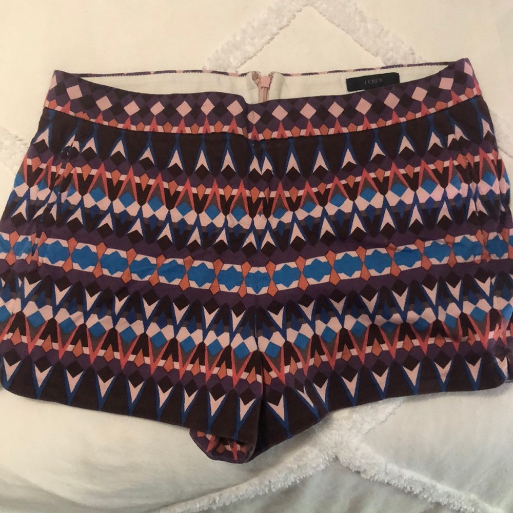 J crew printed shorts size 6